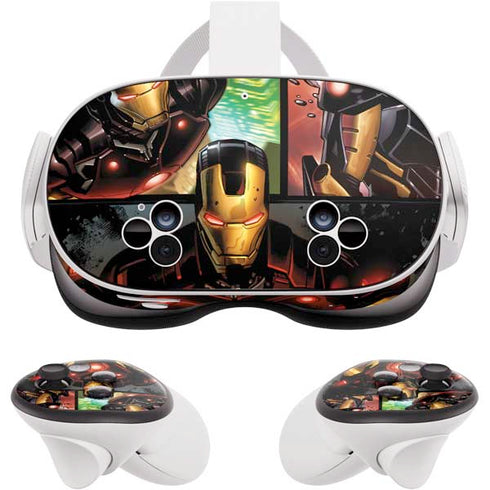 Marvel Iron Man Three Panel Meta Quest 3S Skin