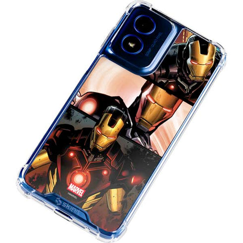 Marvel Iron Man Three Panel Moto G 5G (2024) Clear Case