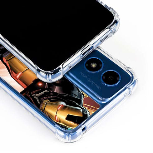 Marvel Iron Man Three Panel Moto G 5G (2024) Clear Case