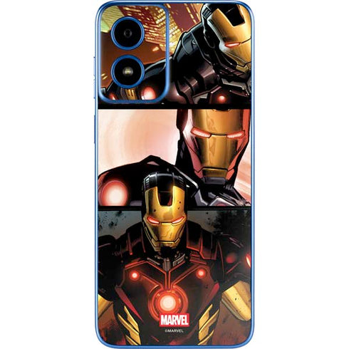 Marvel Iron Man Three Panel Moto G Play 4G (2024) Skin