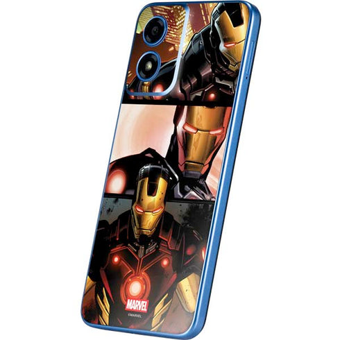 Marvel Iron Man Three Panel Moto G Play 4G (2024) Skin