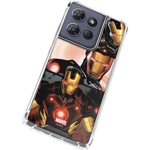 Marvel Iron Man Three Panel Moto G Play 5G (2025) Clear Case