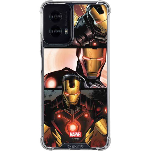 Marvel Iron Man Three Panel Moto G Power 5G (2024) Clear Case