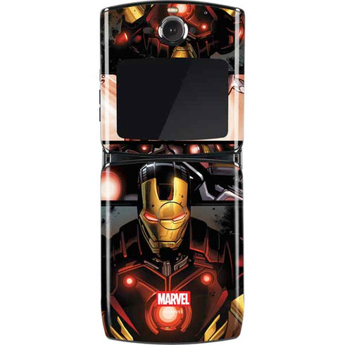 Marvel Iron Man Three Panel Motorola RAZR Skin
