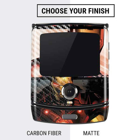 Marvel Iron Man Three Panel Motorola RAZR Skin