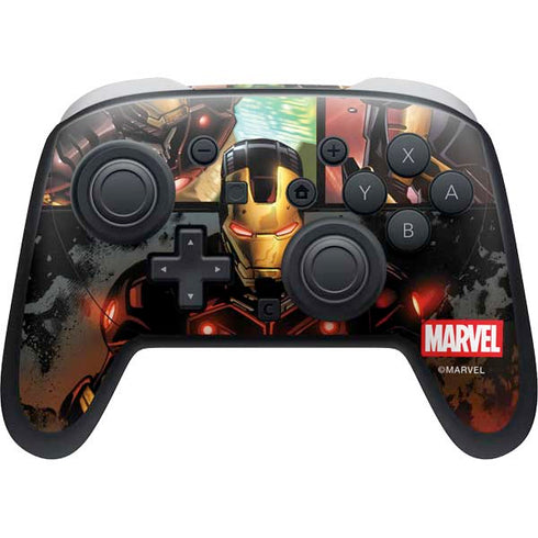 Marvel Iron Man Three Panel Nintendo Switch 2 (2025) Pro Controller Skin