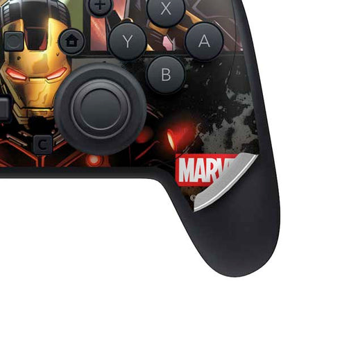 Marvel Iron Man Three Panel Nintendo Switch 2 (2025) Pro Controller Skin
