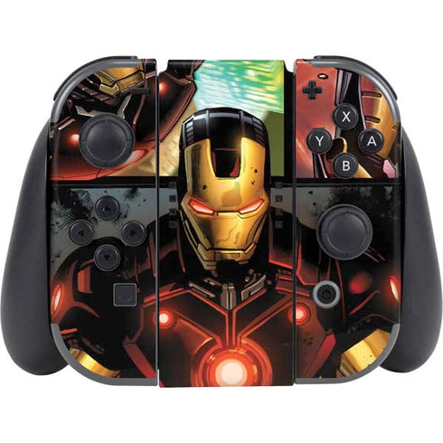 Marvel Iron Man Three Panel Nintendo Switch (2017-2021) Joy-Con Controller Skin