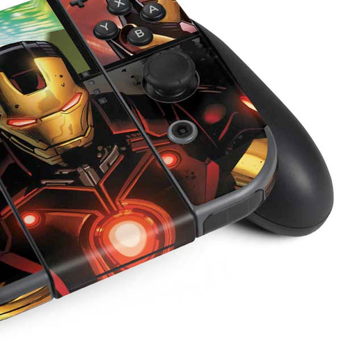 Marvel Iron Man Three Panel Nintendo Switch (2017-2021) Joy-Con Controller Skin