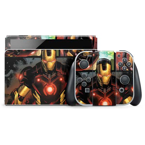 Marvel Iron Man Three Panel Nintendo Skins