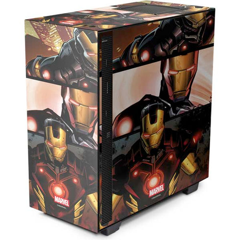 Marvel Iron Man Three Panel NZXT H510 Compact ATX Mid-Tower Case Skin