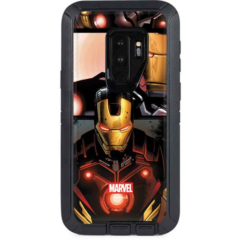 Marvel Iron Man Three Panel Otterbox Defender Galaxy Skin