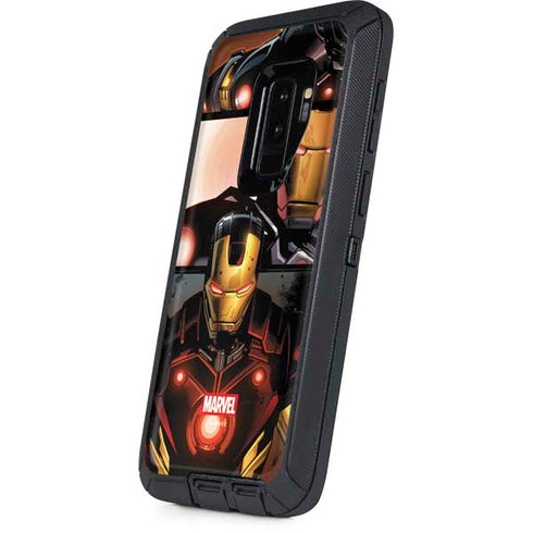 Marvel Iron Man Three Panel Otterbox Defender Galaxy Skin