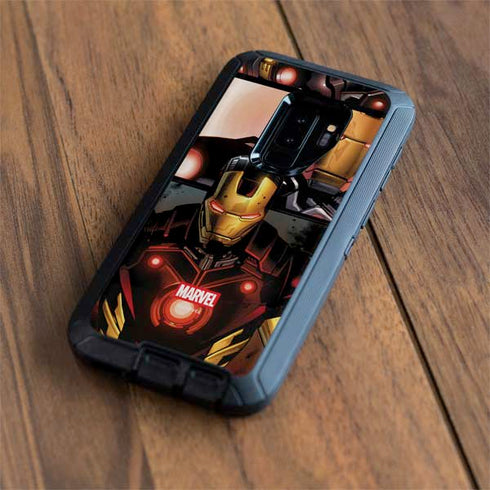 Marvel Iron Man Three Panel Otterbox Defender Galaxy Skin