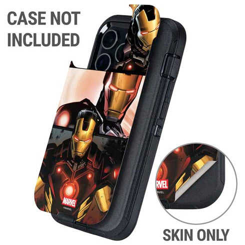 Marvel Iron Man Three Panel Otterbox Defender iPhone Skin