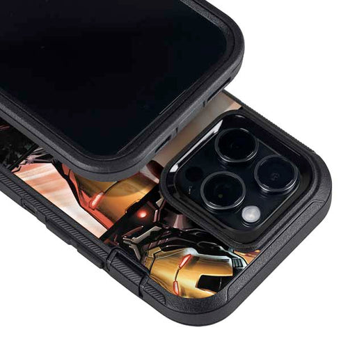 Marvel Iron Man Three Panel Otterbox Defender iPhone Skin