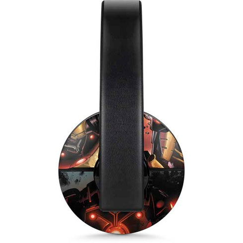 Marvel Iron Man Three Panel PlayStation 4 Gold Wireless Headset Skin