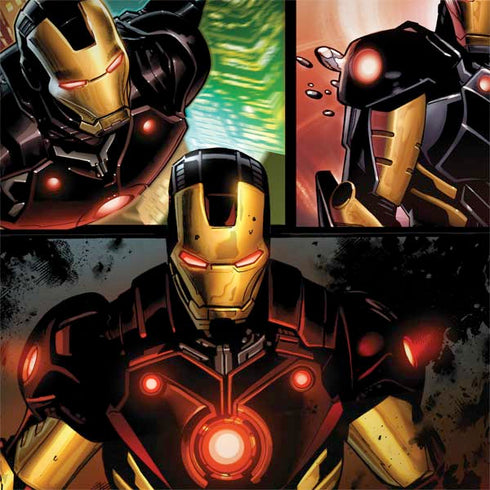 Marvel Iron Man Three Panel PlayStation 4 Gold Wireless Headset Skin