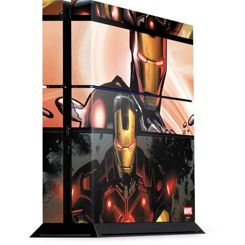 Marvel Iron Man Three Panel PS4 Console Skin