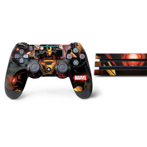 Marvel Iron Man Three Panel PS4 Pro Bundle Skin