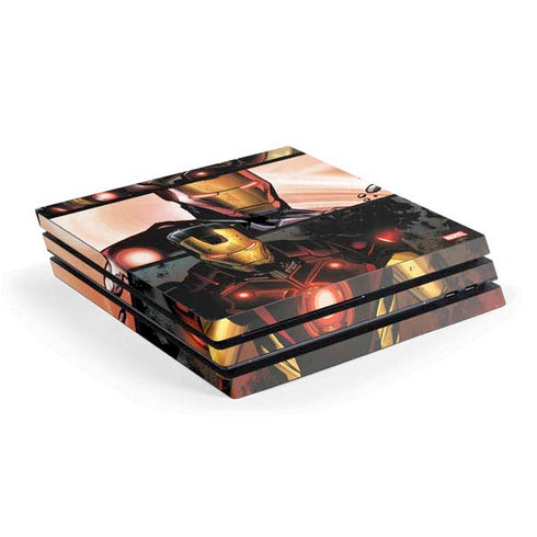 Marvel Iron Man Three Panel PS4 Pro Console Skin