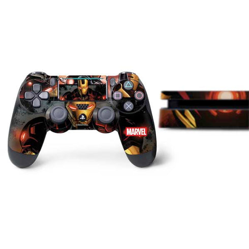 Marvel Iron Man Three Panel PS4 Slim Bundle Skin