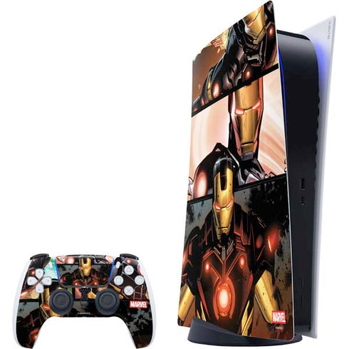 Marvel Iron Man Three Panel PlayStation PS5 Skins