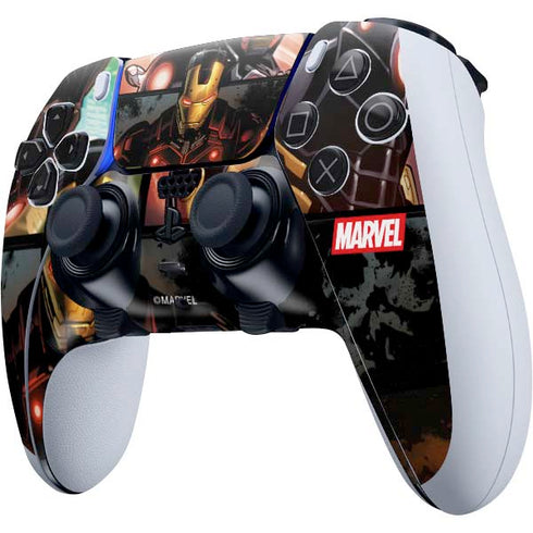Marvel Iron Man Three Panel PS5 DualSense Edge Pro Controller Skin