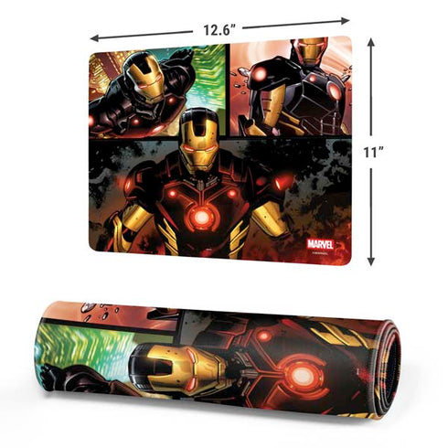 Marvel Iron Man Three Panel Gaming Mouse Pad