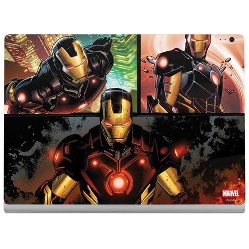 Marvel Iron Man Three Panel Surface Book 2 13.5in Skin