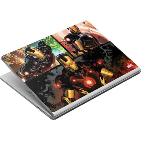 Marvel Iron Man Three Panel Surface Book Skin