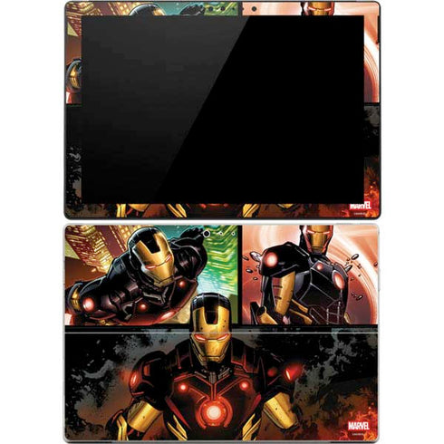 Marvel Iron Man Three Panel Surface Pro 4 Skin