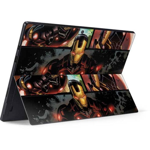 Marvel Iron Man Three Panel Surface Pro 7 Skin