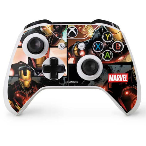 Marvel Iron Man Three Panel Xbox One S Controller Skin