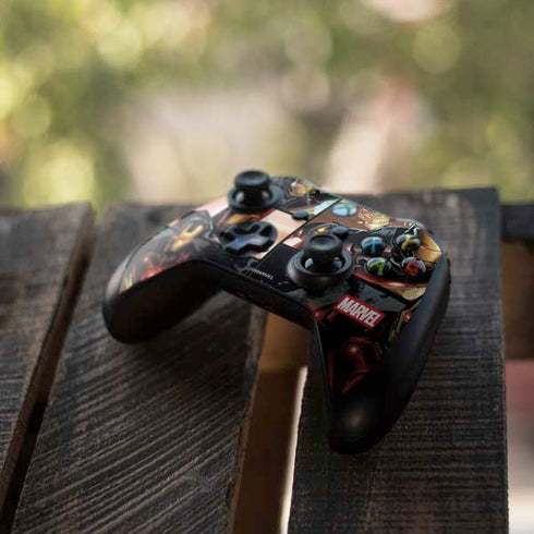 Marvel Iron Man Three Panel Xbox One S Controller Skin