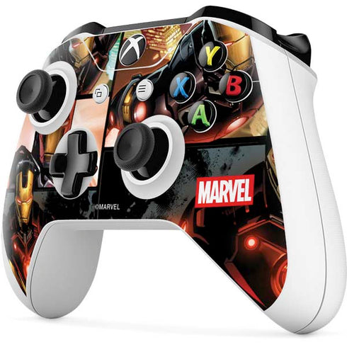 Marvel Iron Man Three Panel Xbox One X Controller Skin