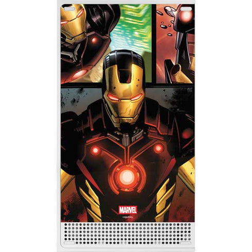 Marvel Iron Man Three Panel Xbox Series S Console Skin