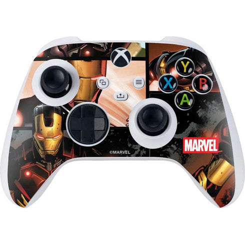 Marvel Iron Man Three Panel Xbox Series S Controller Skin