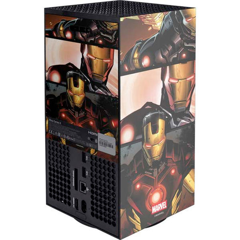 Marvel Iron Man Three Panel XBox Series X Digital Edition Console Skin