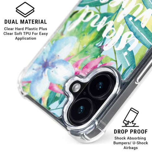Island Vibes iPhone 16 Plus Clear Case