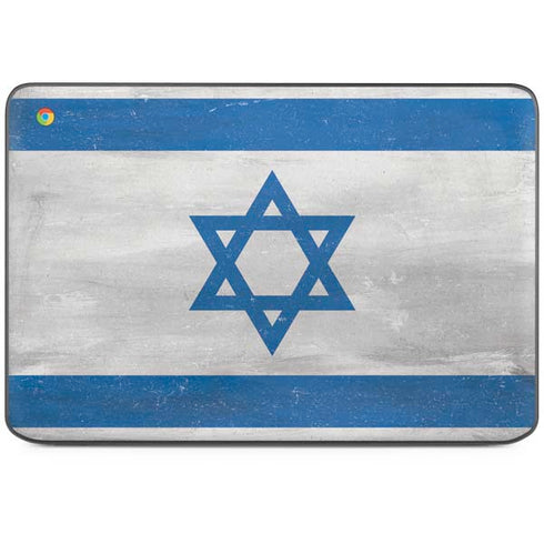 Israel Flag Distressed HP Chromebook Skin