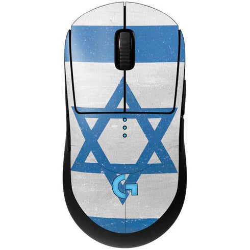 Israel Flag Distressed G Pro Wireless Gaming Mouse Skin