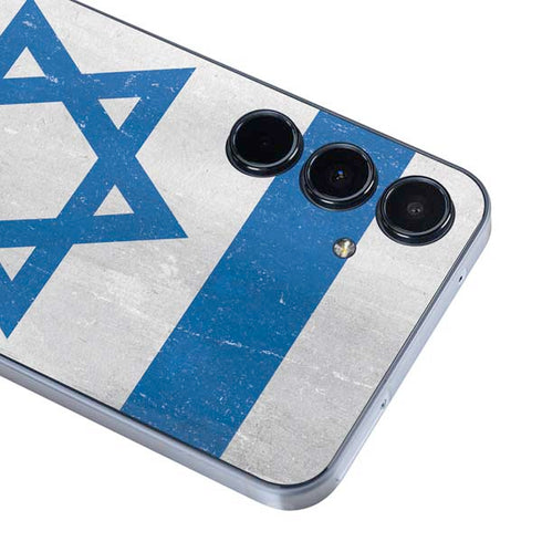 Israel Flag Distressed Galaxy A55 5G Skin