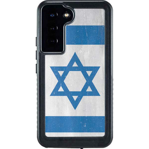 Israel Flag Distressed Galaxy S24 Plus Waterproof Case