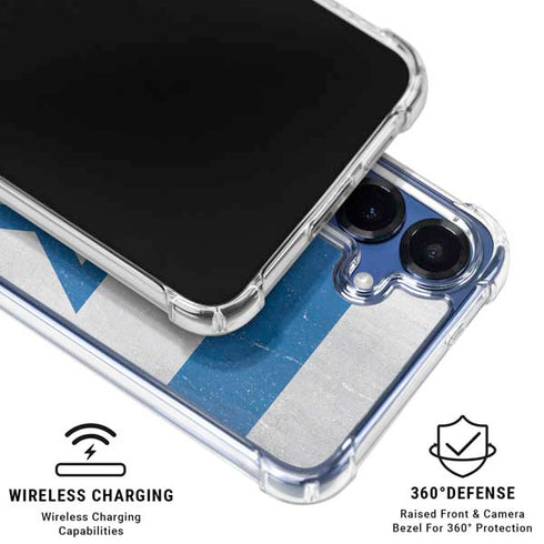 Israel Flag Distressed Galaxy S25 Plus Clear Case