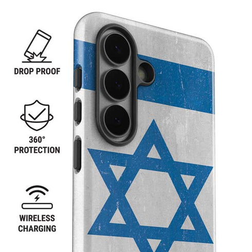 Israel Flag Distressed Galaxy S26 Impact Case