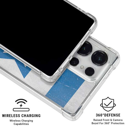 Israel Flag Distressed Galaxy S26 Ultra Clear Case