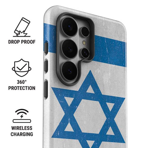 Israel Flag Distressed Galaxy S26 Ultra Impact Case