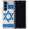 Israel Flag Distressed Galaxy Z Fold5 5G Clear Case