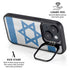 Israel Flag Distressed iPhone 14 Kickstand Case